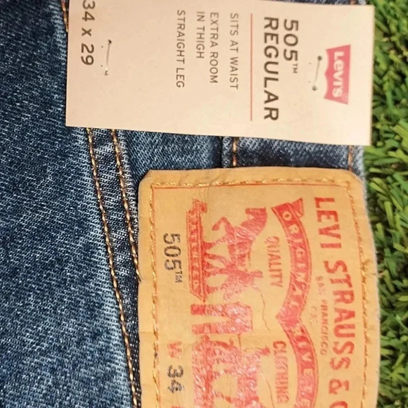 Levis Strauss & Co. 505 Regular Mens Jeans W34 L29 NWT - Picture 2 of 13